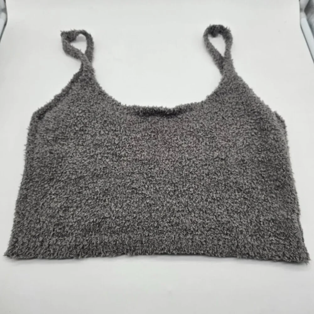 SKIMS Cozy Knit Plush Lounge Tank Gray Plus Size 4X 5X